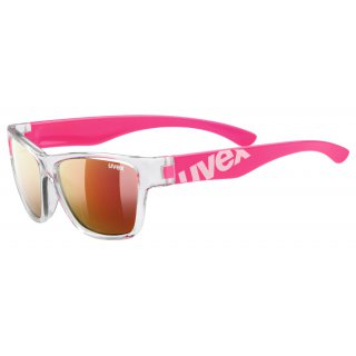 Uvex Sportsstyle 508 Kinder Sonnenbrille Clear Pink Mirrored