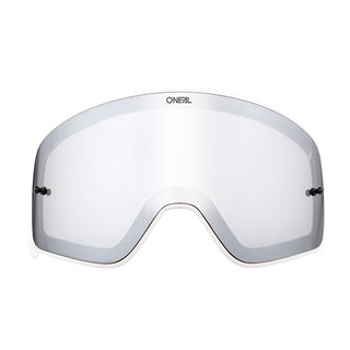 Oneal B-50 Goggle white SPARE LENS silver mirror