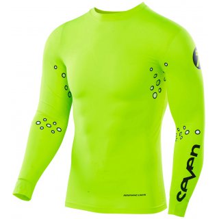 Seven Hemd Zero Compression Laser Cut flo yellow 2019