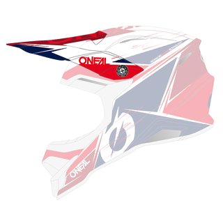 Oneal Spare Visor 3SRS Helmet STARDUST white/blue/red