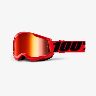 100% STRATA2 Goggle Red 