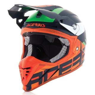 Acerbis Helm Profile 3.0 Blackmamba blau-orange-fluo