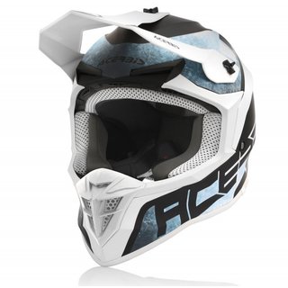 Acerbis Helm Linear weiß-hellblau 