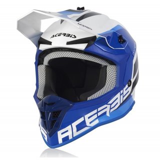 Acerbis Helm Linear weiß-blau 