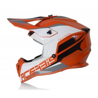 Acerbis Helm Linear orange-weiß 