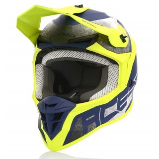 Acerbis Helm Linear gelb-blau 