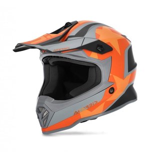 Acerbis Helm Steel Junior schwarz-orange