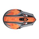 Acerbis Helm Steel Junior schwarz-orange