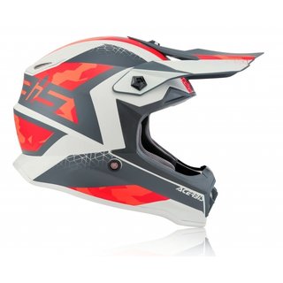 Acerbis Helm Steel Junior rot-grau 