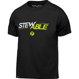 Seven 22.1 Tee Youth Stewable black-flo-yellow