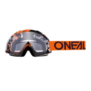 ONeal B-10 Goggle PIXEL orange/white  - clear