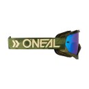 ONeal B-10 Goggle CAMO V.22 military green - radium blue