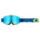 ONeal B-20 Goggle STRAIN V.22 blue/neon yellow - radium blue