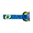 ONeal B-20 Goggle STRAIN V.22 blue/neon yellow - radium blue