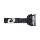 ONeal B-20 Goggle STRAIN V.22 black/white - silver mirror