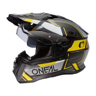 ONeal D-SRS Helmet SQUARE black/gray/neon yellow