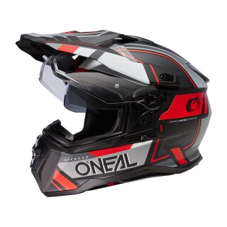 ONeal D-SRS Helmet SQUARE black/gray/red