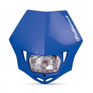 Scheinwerfermaske MMX Blau Polisport